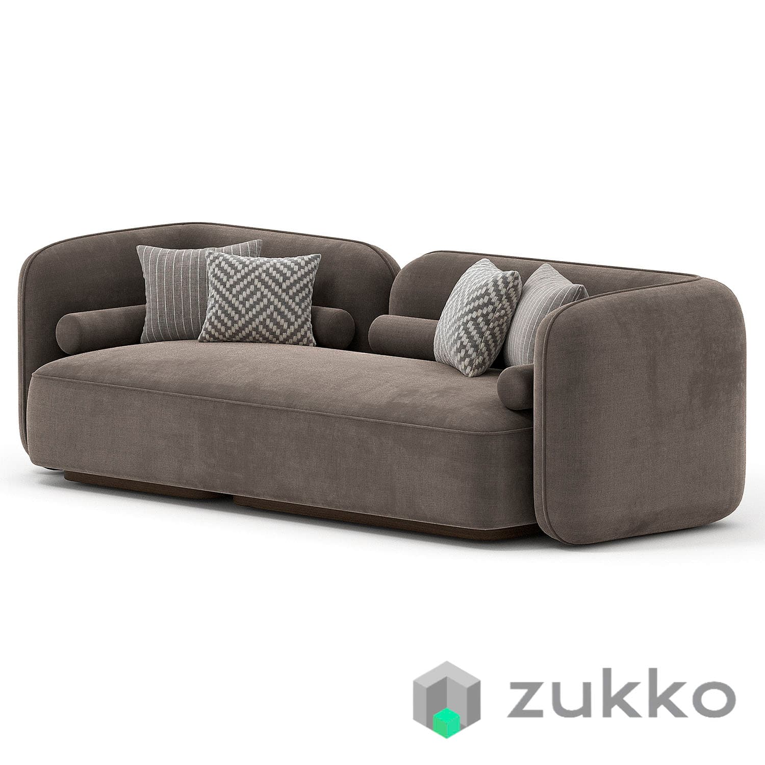 Scandinavian Style Velvet Sofa - image 2