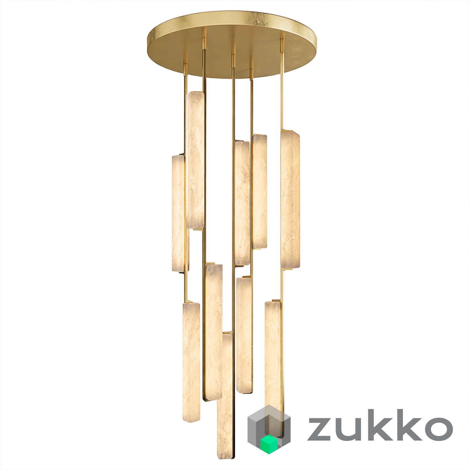 Audubon Alabaster Round Chandelier 24" RH - image 1