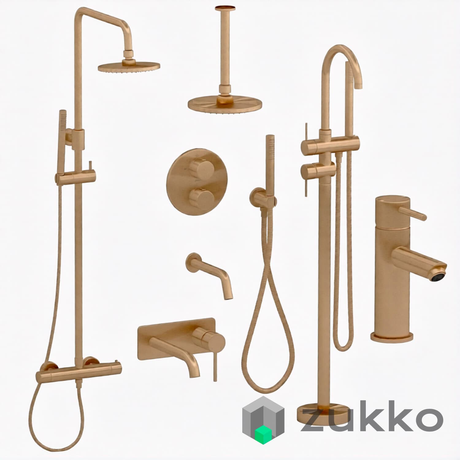 Lusso set 2 mixers and shower sets - image 2