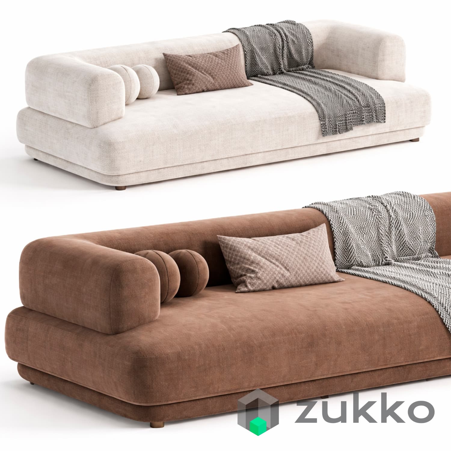 Zanotta BUMPER Fabric Sofa - image 2