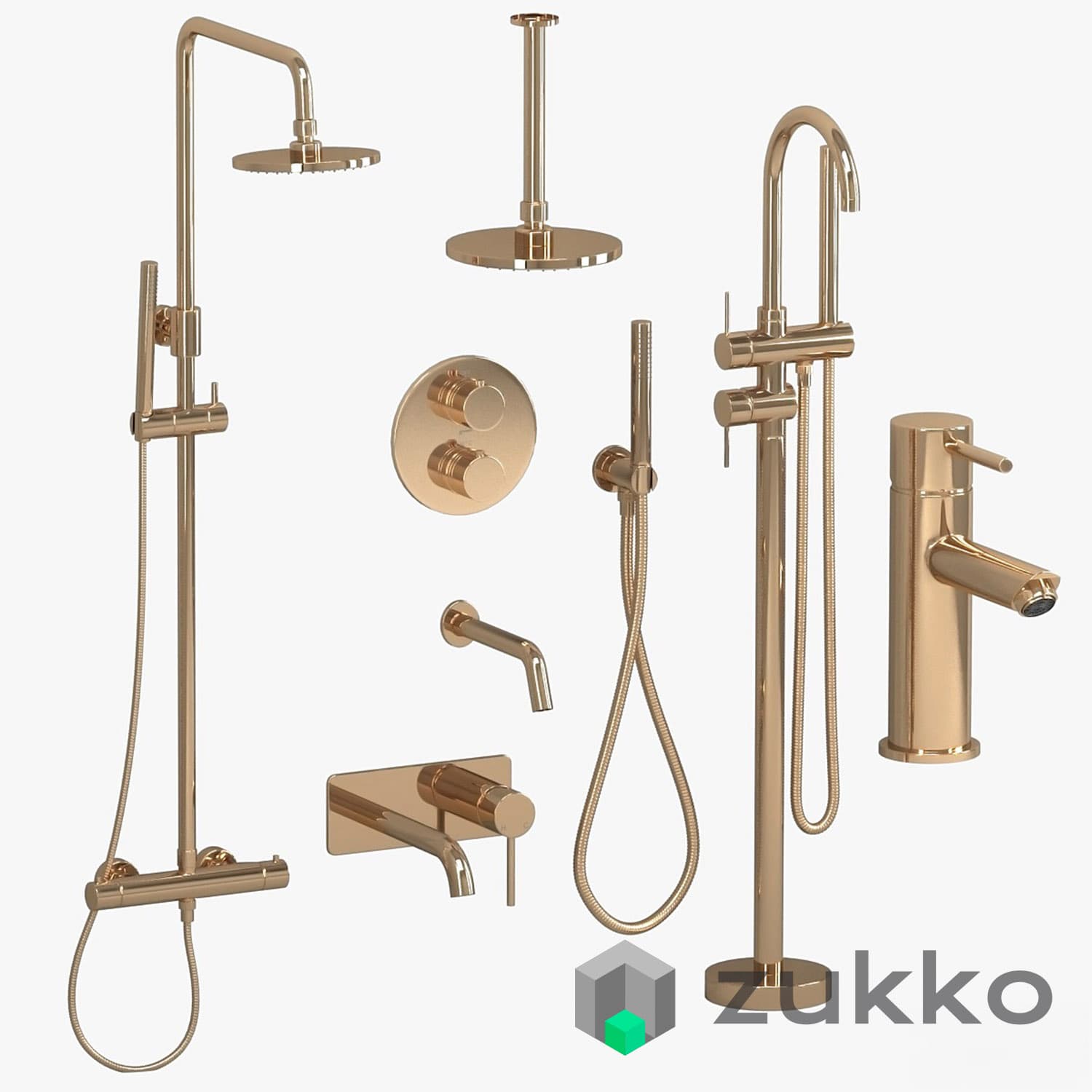 Lusso set 2 mixers and shower sets - image 7