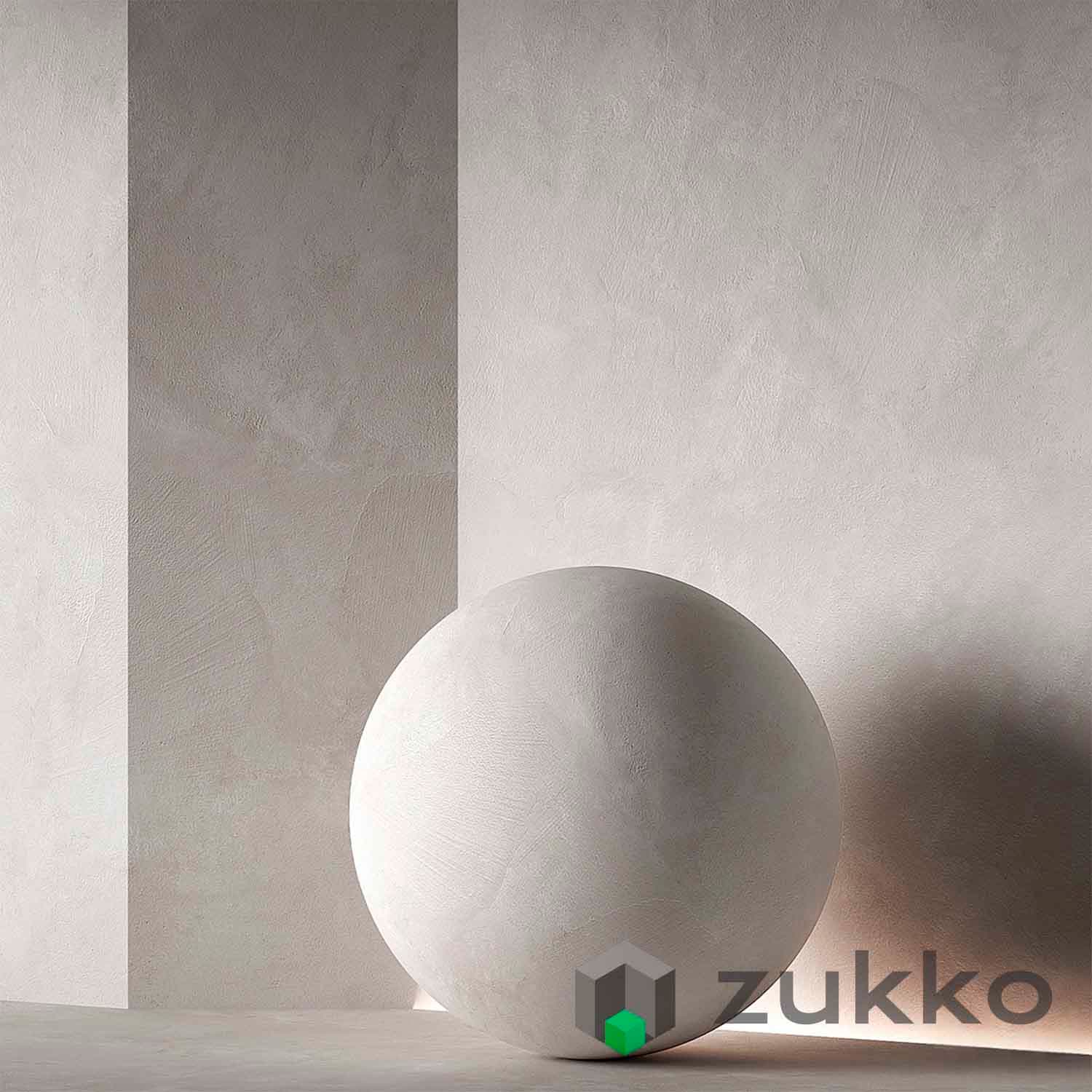 Decorative plaster material. Beige white. Seamless 4K. - image 2